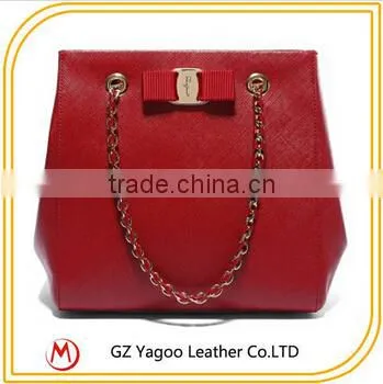 2 in 1 fashion white noble lady pure leather handbags
