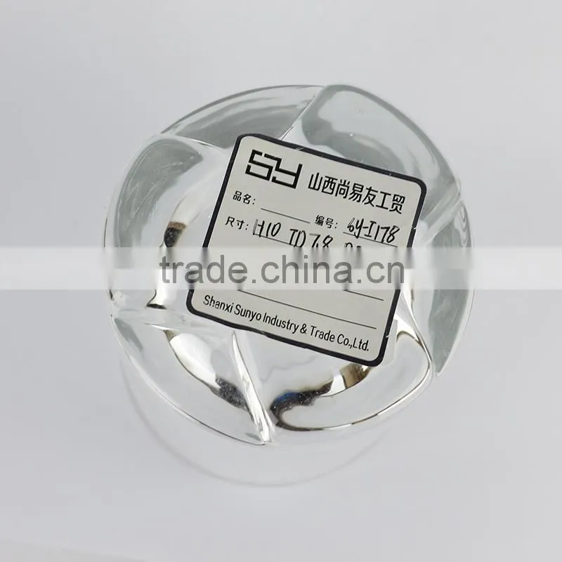 Factory Special cross bottom leadfree customized size popular model shot whisky glass handblown