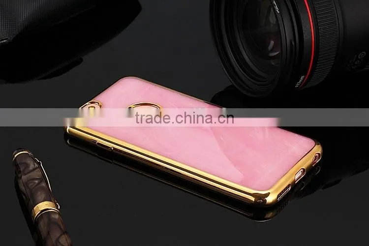 Slim Soft Granite Marble Grain TPU Silicon Back Case Cover For iPhone 6 6s Plus