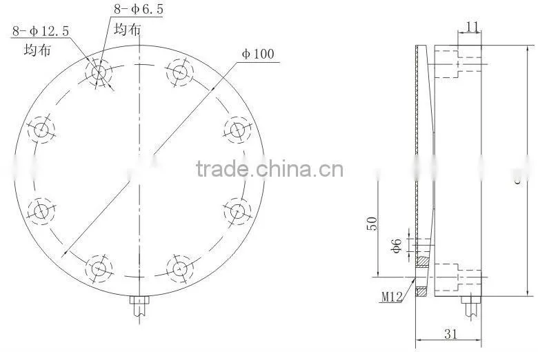 Wheel Shaped Load Cell(YBF)(5t) digital weight sensor