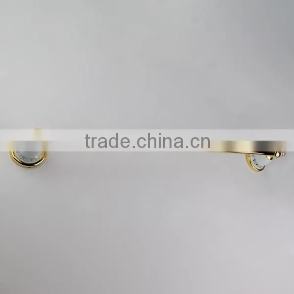 luxurious hotel white and golden printing bathroom towel bar