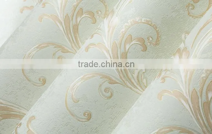 latest wallpaper design european style rural Non woven Wallpaper