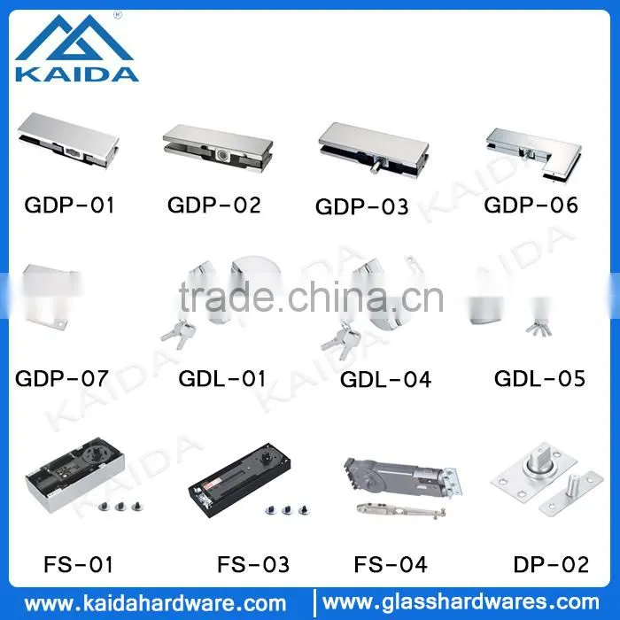 Glass corner patch fittings