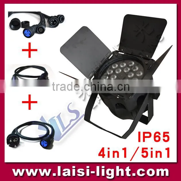 14pcs led par light RGB 3in1/RGBW 4in1 par DMX512 led wash par 64