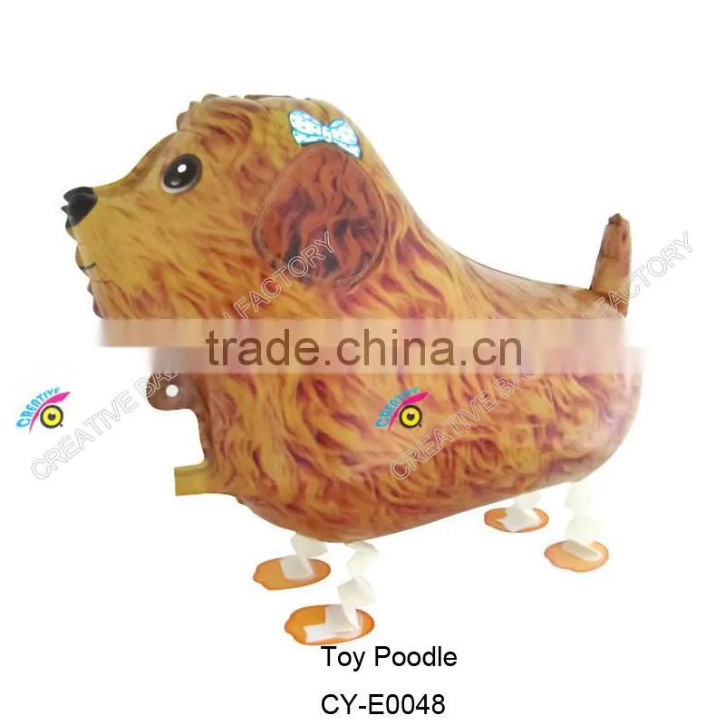 2015 wholesale animal shaped walking pet balloon helium walking pet balloon different color walking spot dog balloon