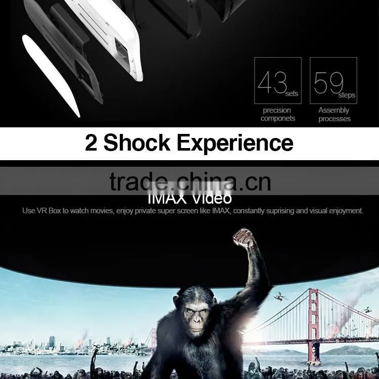 2016 New Design 3d Vr Glasses Virtual Reality Headset 3d Vr Box for Sale