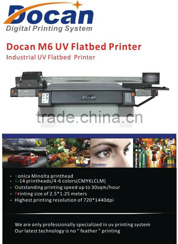 Large format digital wood flatbed printer