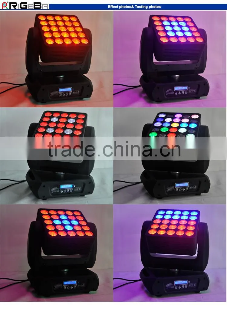 Fresh new hot selling 25*10w RGBW 4in1 infinite matrix blinder disco stage light led moving head light