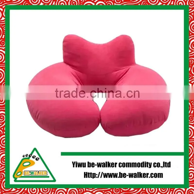 Car Seat Travel Pillow Cushion Cartoon Animal Beads U Shape emoji Pillow