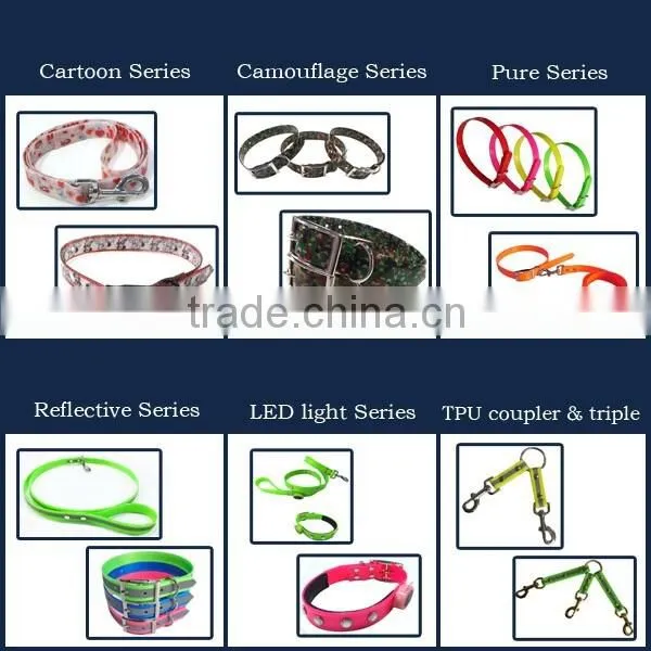 Hot selling beautiful color waterproof TPU canine collar coupler
