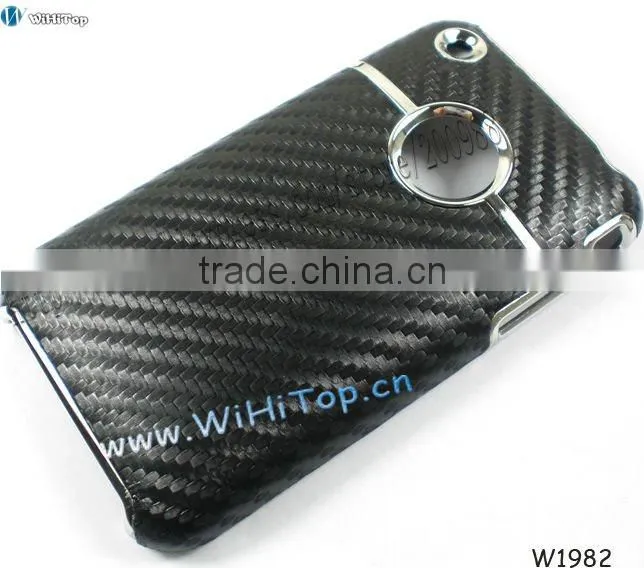 Color White. Carbon Fiber Skin Caes for iPhone 3Gs. Skin Hard Cse for iPhone 3gs.