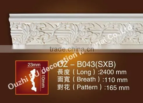 decorative pu wire moulding for home exterior