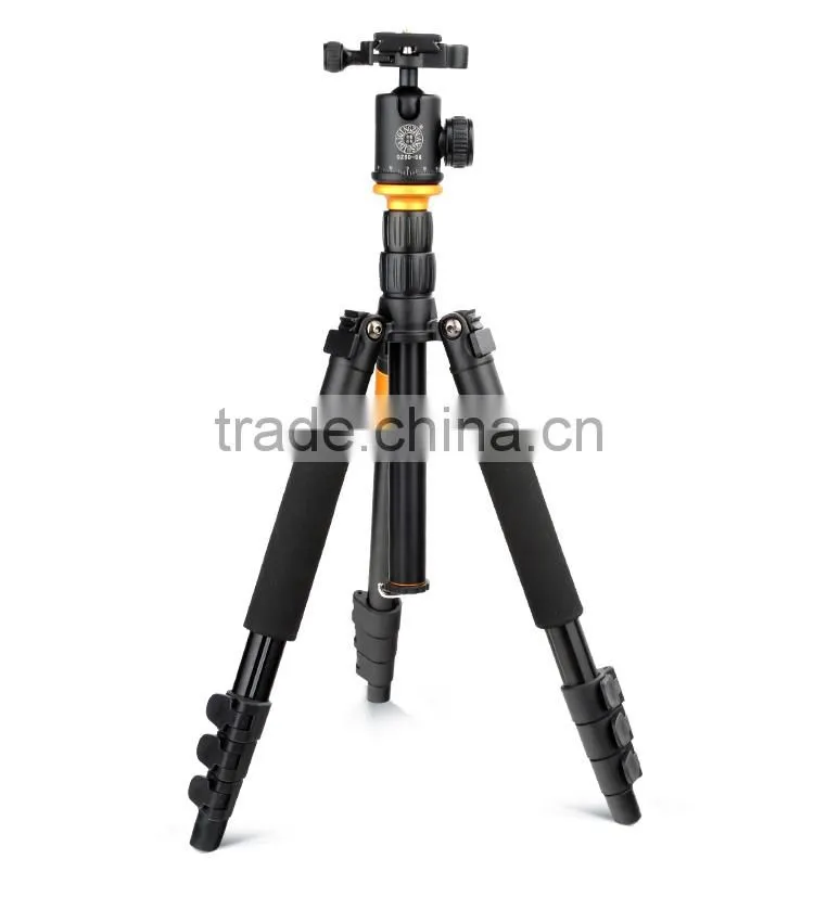 Q666 Telecopic camera tripod, Q570B clip leg hight stability aluminum tripod , SLR and video camera tripod factory direct