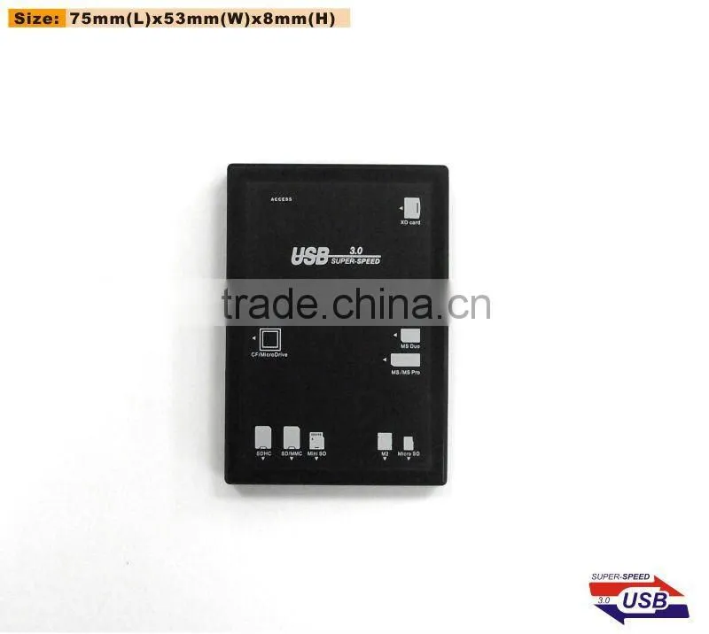 5 slots high speed usb 3.0 multi card reader for laptop