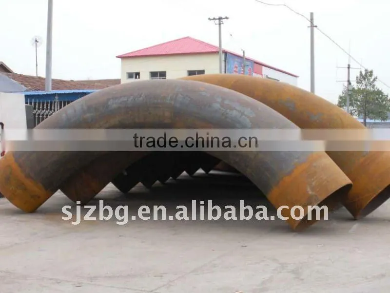 ASME A234WPB butt welded seamless carbon steel pipe fitting bend