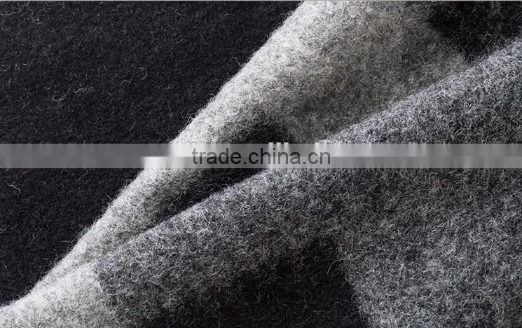 China to produce heavy jacquard wool fabric women's coat wool fabric