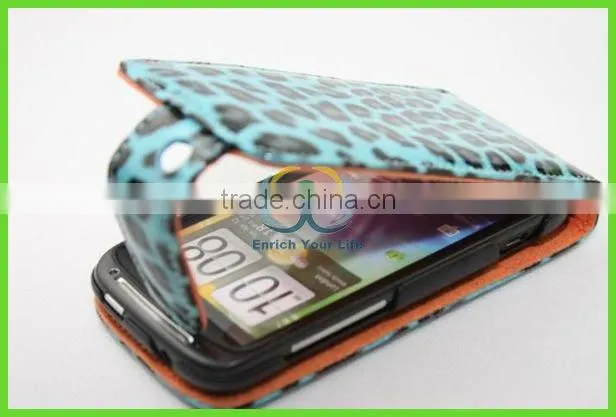leopard crystal case for htc desire z