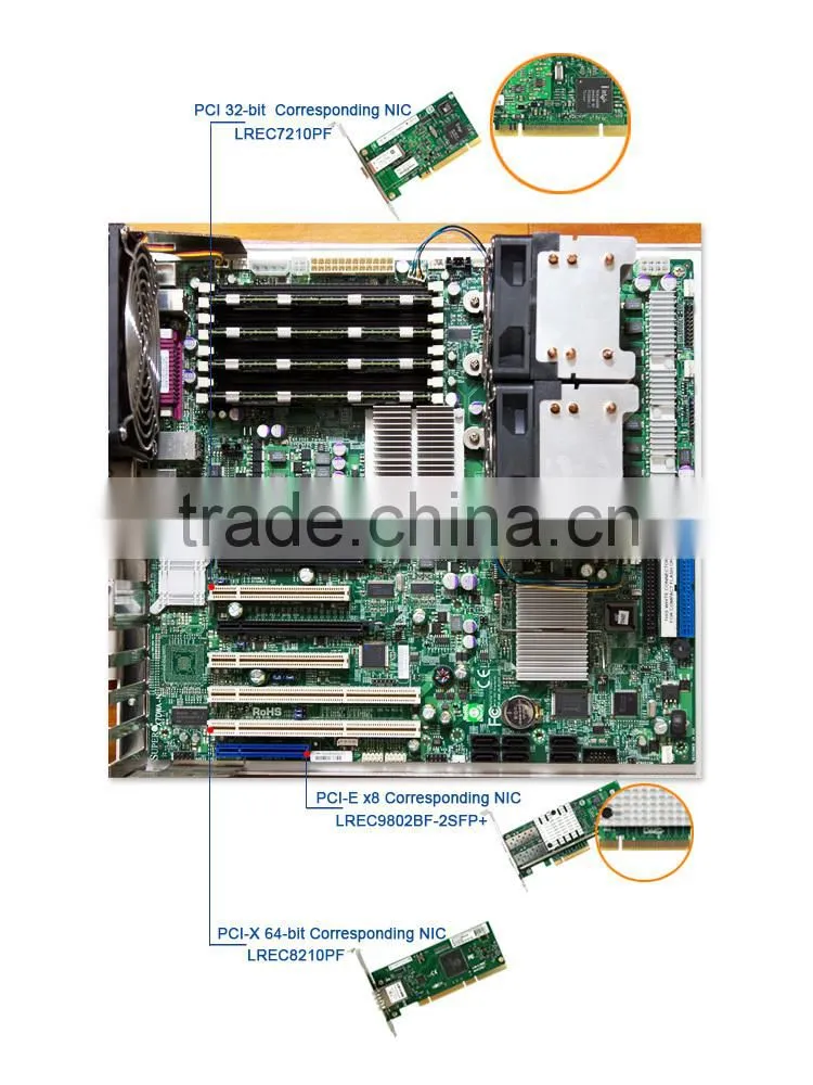 Intel 82599ES Chip PCIe x8 2 SFP+ 10Gbps PCI-E 10G Ethernet Network Cards Compatible with X520 SR2 DA2 E10G42BFSR BTDA