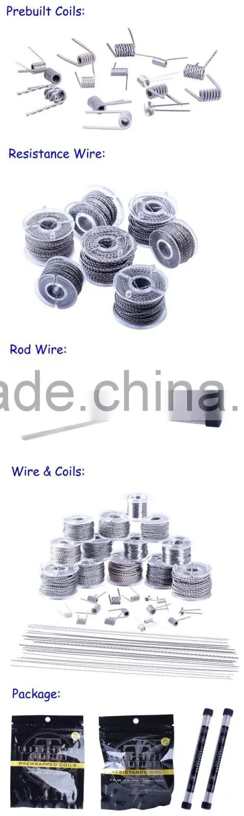 Alibaba supplier vape premade transformer rda atomizer coil