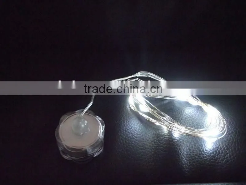 Water Proof CR2032 Battery LED String Light In Blue Color