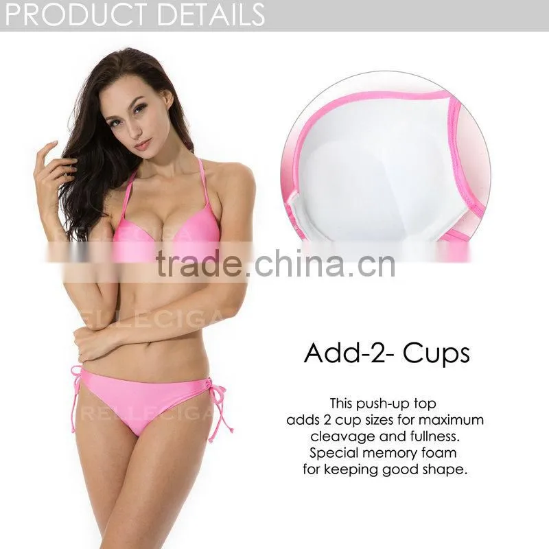 2015 New Hot Sales Swimwear & Beachwear Paded Push Up Bikini Set
