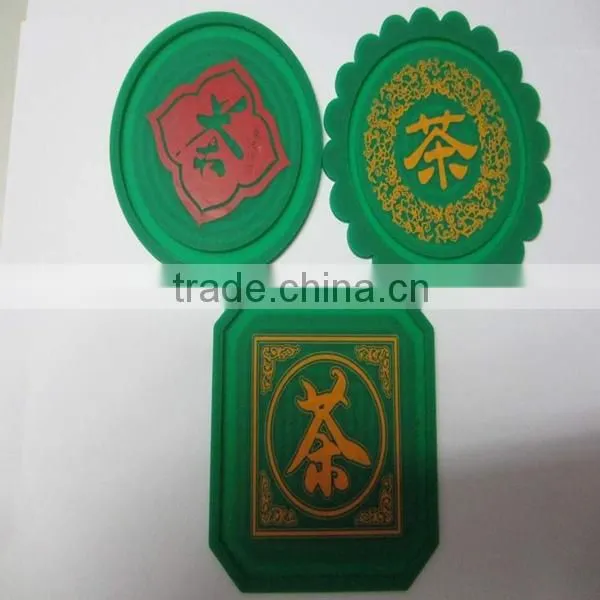 2014 Heat resistan silicone mat cup mat &hot pot mat,tea cup&pot mat,silicone mat