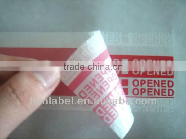 Double side printed label