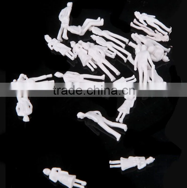 artificial model human white figure, scale models figure, model white resin figure for 1/50