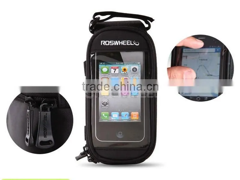 Factory Wholesale Package Outdoor Cycling Waterproof Bike Bag with Mobile Phone Screen Touch Large size 5.5-inch