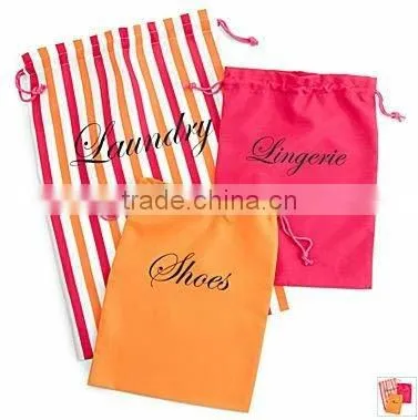 hotel cotton drawstring bag