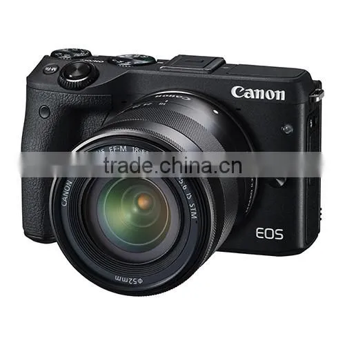 Canon EOS M3 Kit with EF-M 18-55mm IS STM Lens Digital SLR Camera - Black DGS Dropship