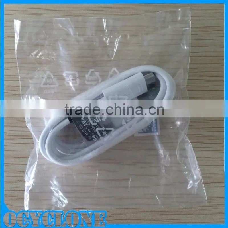 EP-DG925UWE White 5.3V 2A mini micro USB data cable for samsung s6 note 4 with black label
