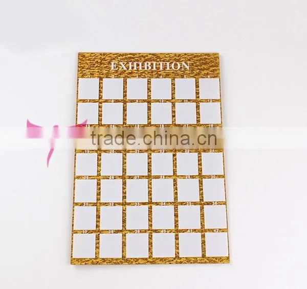 42 spaces 4colors plastic nail art show case,nail art tips display card,nail color book