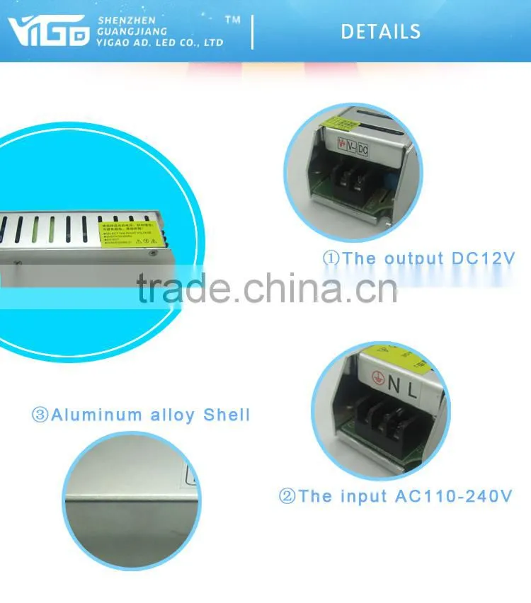 12v60w led power supply with led transformer