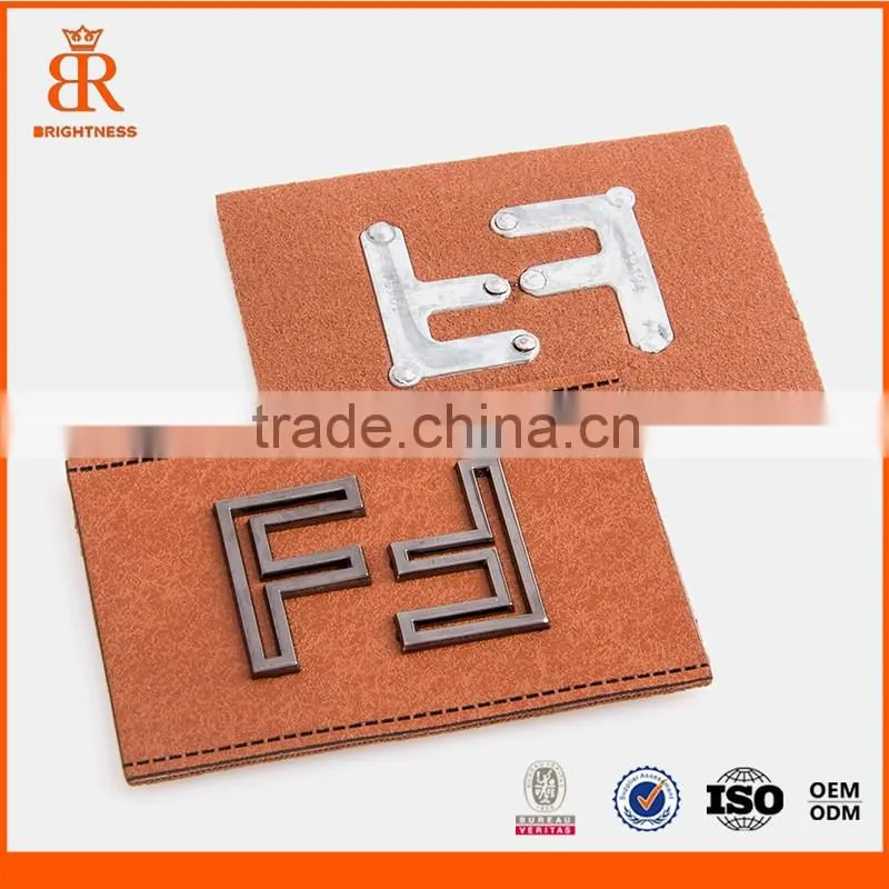 Jeans label patch pu labels leather labels
