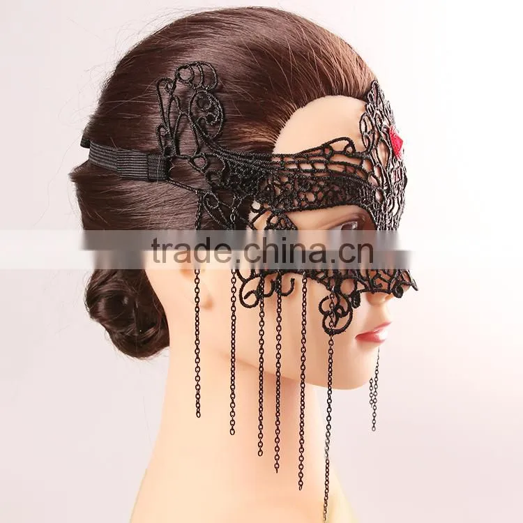 beads gothic sex eye mask, sexy lace eye mask