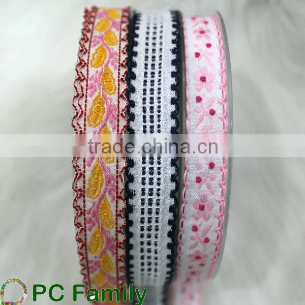 5/8 New design cotton jacquard embroidered