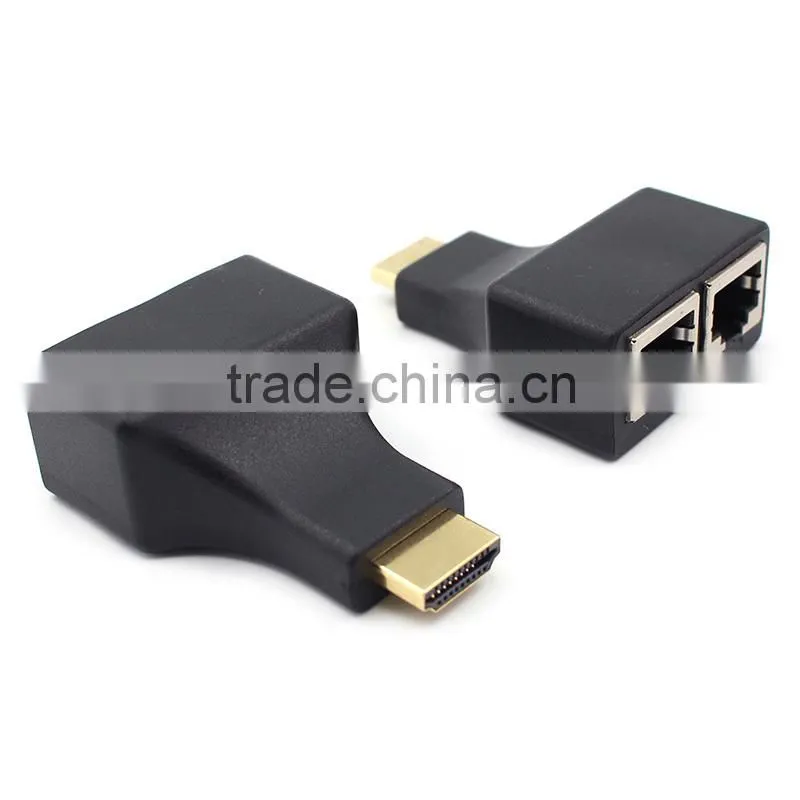 30 Meters Distance HDMI Extender Over Two Cat5/5e/6 Cable no need power