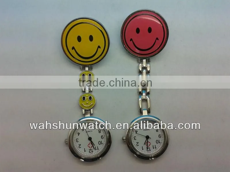 2016 new products for cute cartoon smiling face japan movement nurse watch