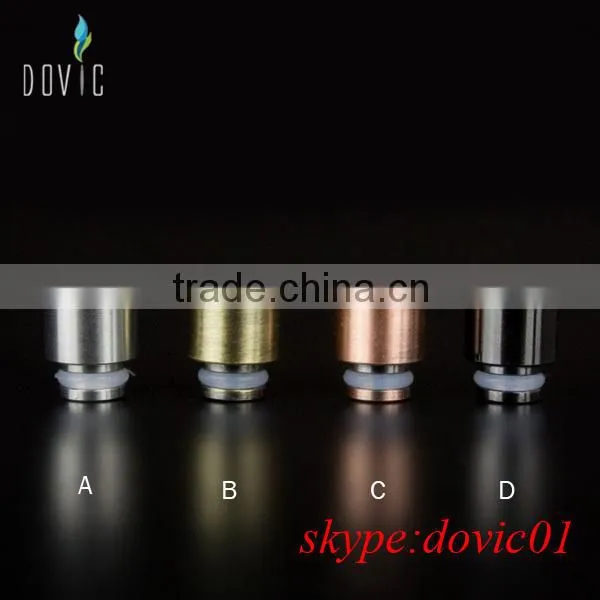 Copper color wide bore drip tip