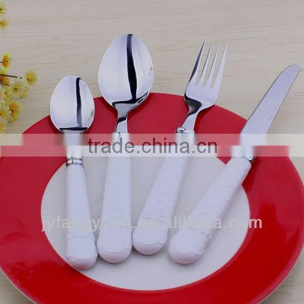Cheap Plastic Handle Stainless Steel German Flatware