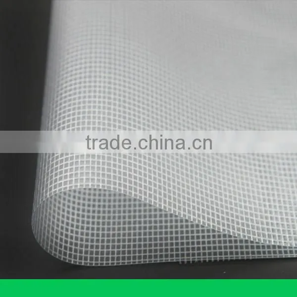 flame-resistant,cold-resistant 200*300D PVC Transparent mesh fabric