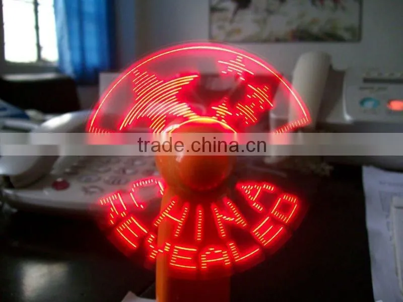 LED Programmable fan LED Message fan promotional led fan