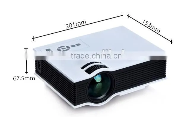 Portable Full HD 800 lumens UC40 LED Mini UNIC Projector Home Cinema Business HDMI AV SD 1080P + US/EU Plug Power Cable