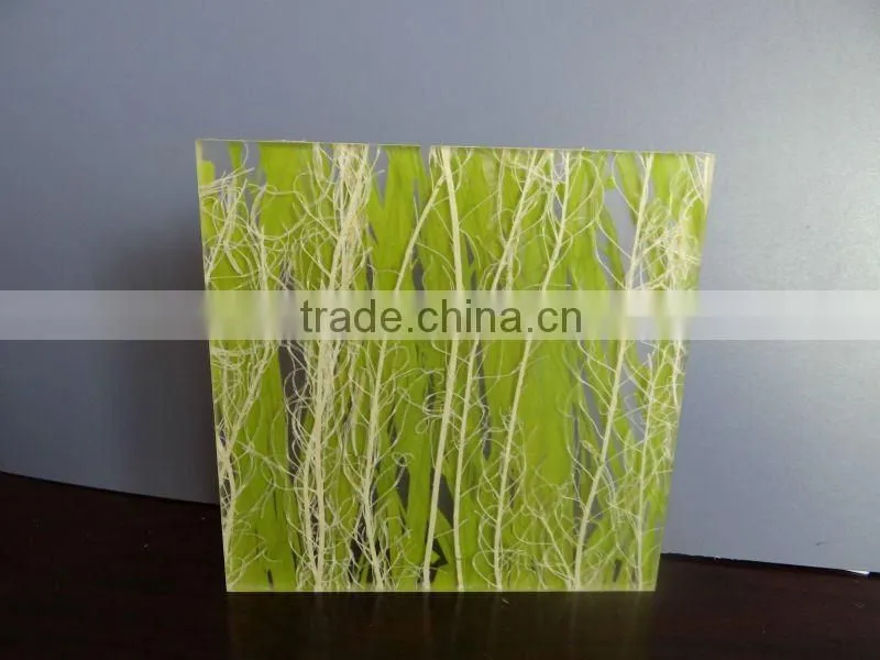 Mixed Sea Wead Wall Decoration Laminated Glass for Sale