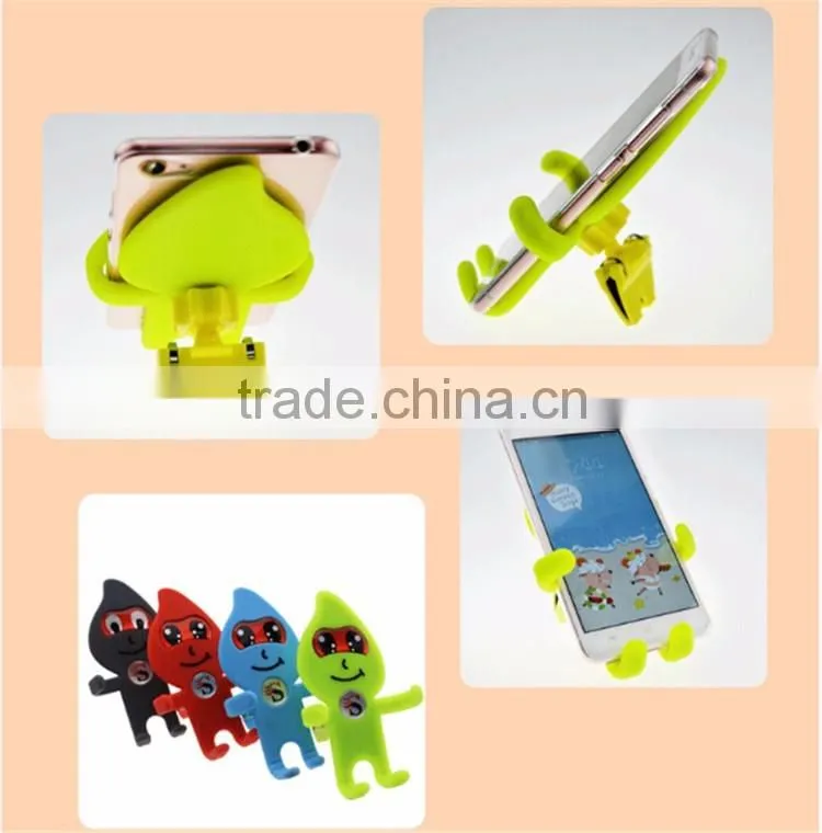 No Charger desktop phone Stand Compatible Brand cartoon face multi-functuional Car holder