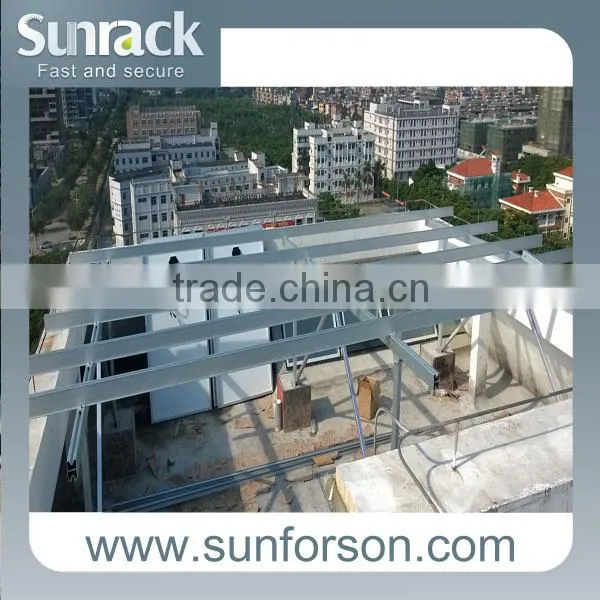 solar panel rack mount pitched roof pv racking system