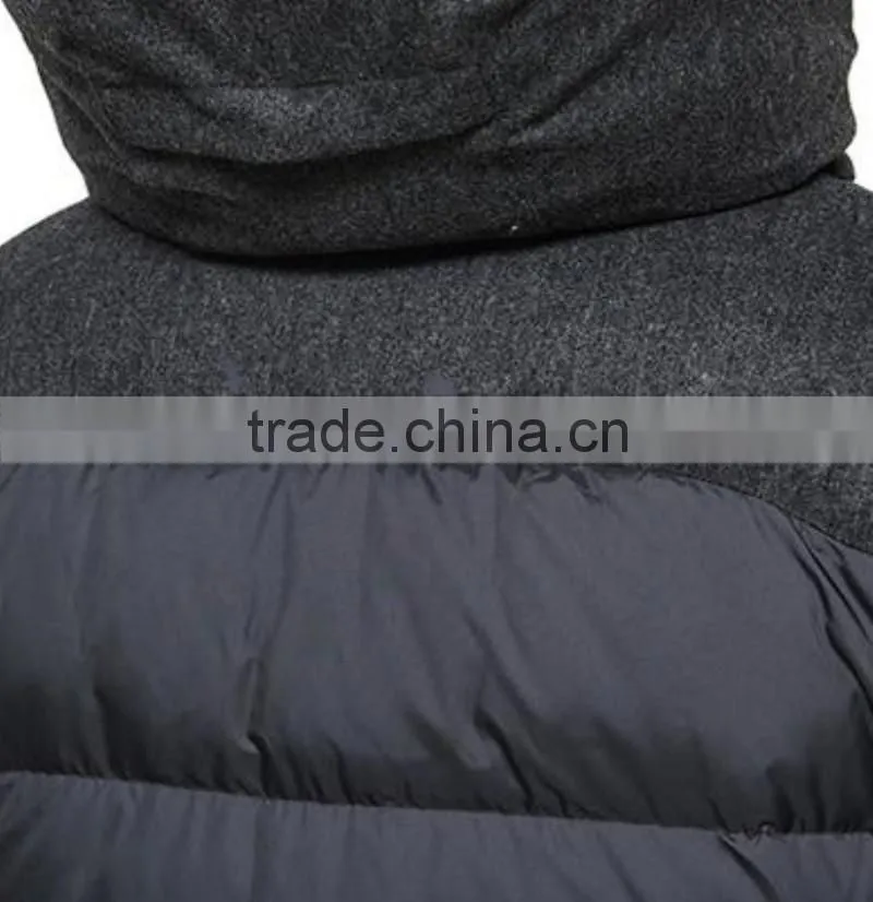 2016 fashion cheap men's hoodie down jacket warm down coat
