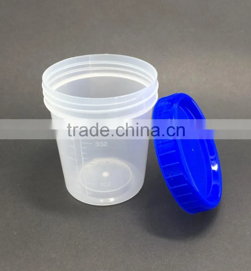 120ml 120g 4oz plastic pp measure cup with cover pp measure jar