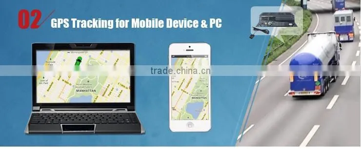 720P HD Video Quality 4 SD card supported School Bus Mobile DVR